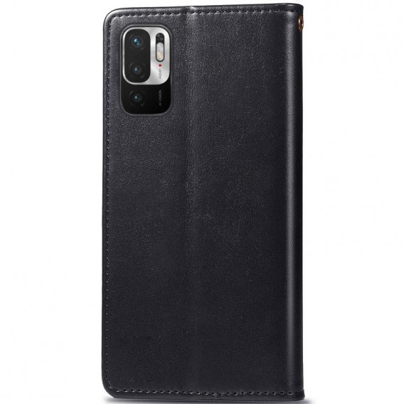Шкіряний чохол-книжка GETMAN Gallant (PU) для Xiaomi Redmi Note 10 5G / Poco M3 Pro Чорний