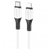 Дата кабель Borofone BX79 Type-C to Lightning (1m) Білий Дата кабель Borofone BX79 Type-C to Lightning (1m) Білий