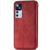 Шкіряний чохол-книжка GETMAN Cubic (PU) для Xiaomi 12T / 12T Pro Червоний