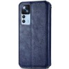 Шкіряний чохол-книжка GETMAN Cubic (PU) для Xiaomi 12T / 12T Pro Синій