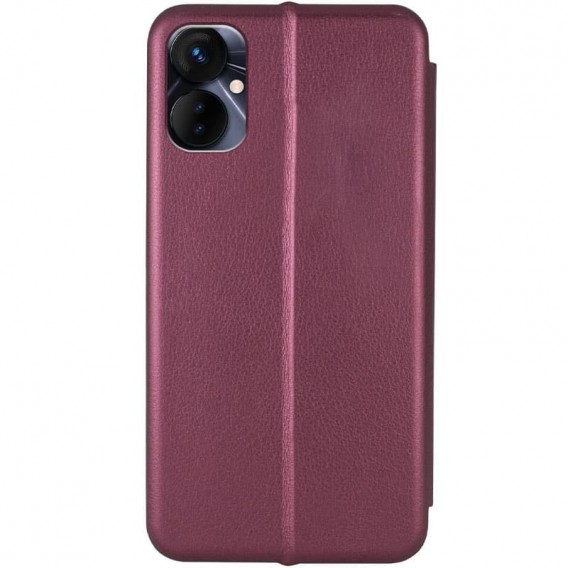 Кожаный чехол-книжка Classy для TECNO Spark 9 Pro (KH7n) Бордовый