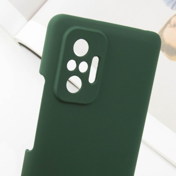 Чехол Silicone Cover Lakshmi Full Camera (AAA) для Xiaomi Redmi Note 10 Pro / 10 Pro Max Зеленый / Cyprus Green