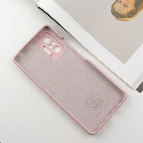 Чехол Silicone Cover Lakshmi Full Camera (AAA) для Xiaomi Redmi Note 10 Pro / 10 Pro Max Розовый / Pink Sand