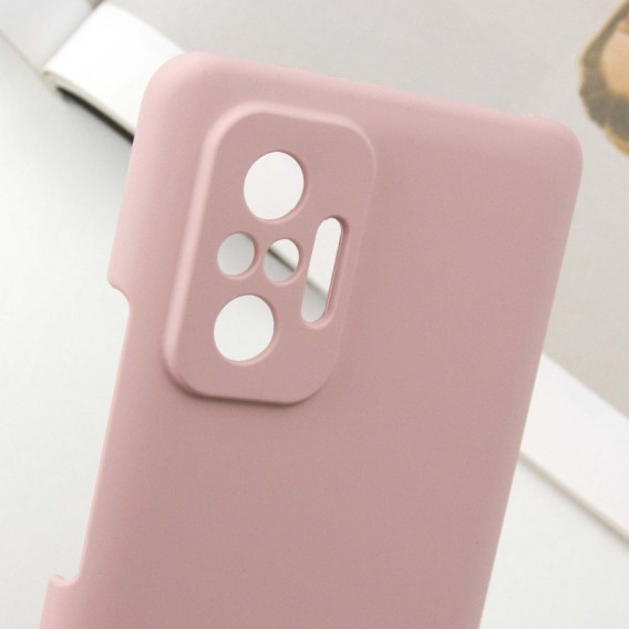 Чехол Silicone Cover Lakshmi Full Camera (AAA) для Xiaomi Redmi Note 10 Pro / 10 Pro Max Розовый / Pink Sand