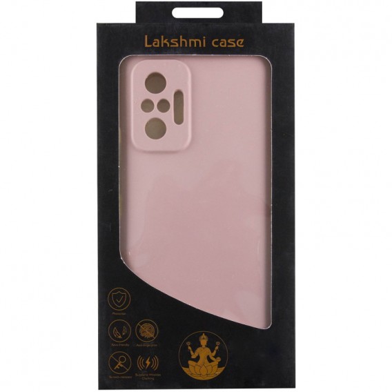 Чехол Silicone Cover Lakshmi Full Camera (AAA) для Xiaomi Redmi Note 10 Pro / 10 Pro Max Розовый / Pink Sand