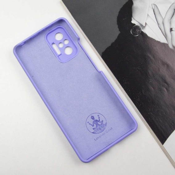 Чехол Silicone Cover Lakshmi Full Camera (AAA) для Xiaomi Redmi Note 10 Pro / 10 Pro Max Сиреневый / Dasheen