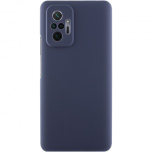Чехол Silicone Cover Lakshmi Full Camera (AAA) для Xiaomi Redmi Note 10 Pro / 10 Pro Max Темно-синий / Midnight blue
