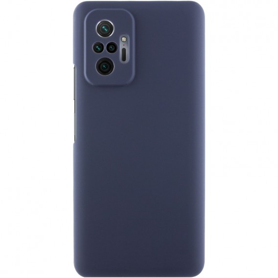 Чохол Silicone Cover Lakshmi Full Camera (AAA) для Xiaomi Redmi Note 10 Pro / 10 Pro Max Темно-синій / Midnight blue