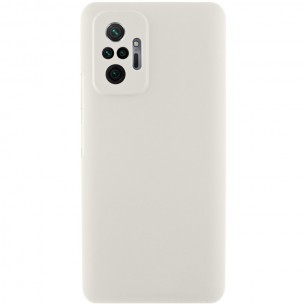 Чехол Silicone Cover Lakshmi Full Camera (AAA) для Xiaomi Redmi Note 10 Pro / 10 Pro Max Белый / White