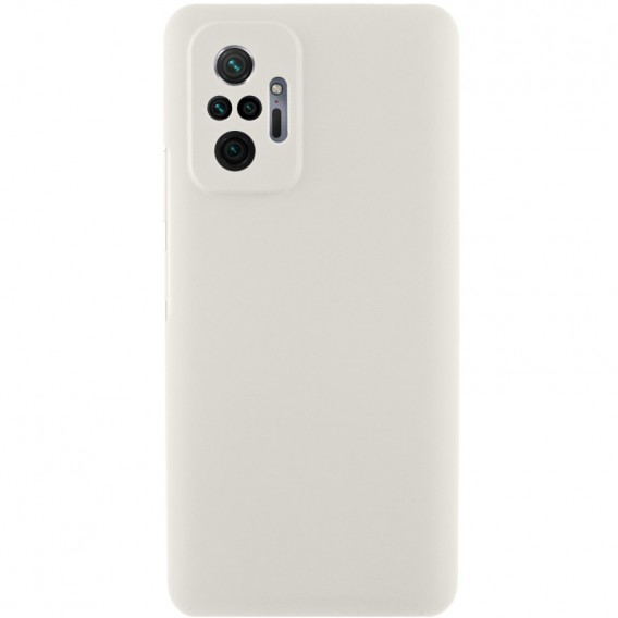 Чохол Silicone Cover Lakshmi Full Camera (AAA) для Xiaomi Redmi Note 10 Pro / 10 Pro Max Білий / White
