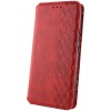 Кожаный чехол-книжка GETMAN Cubic (PU) для Samsung Galaxy M34 5G Красный