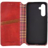 Кожаный чехол-книжка GETMAN Cubic (PU) для Samsung Galaxy M34 5G Красный
