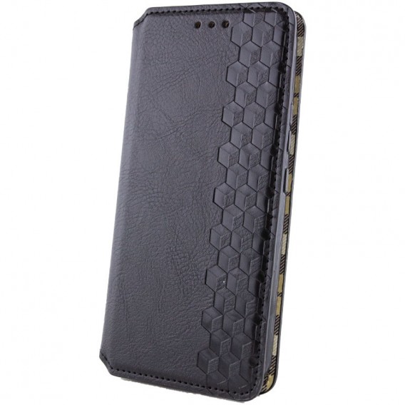 Кожаный чехол-книжка GETMAN Cubic (PU) для Samsung Galaxy M34 5G Черный
