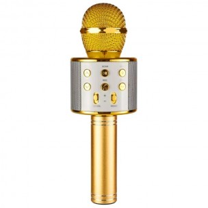 Караоке Микрофон-колонка WS858 Gold Караоке Микрофон-колонка WS858 Gold