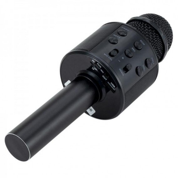 Караоке Мікрофон-колонка WS858 Black