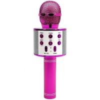Караоке Мікрофон-колонка WS858 Pink