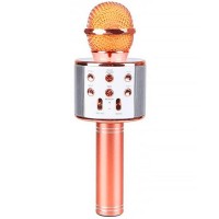 Караоке Мікрофон-колонка WS858 Rose Gold