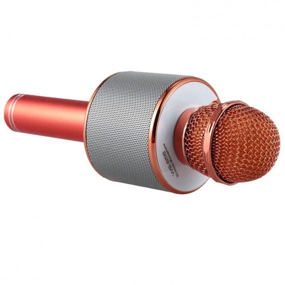 Караоке Микрофон-колонка WS858 Rose Gold