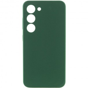 Чохол Silicone Cover Lakshmi Full Camera (AAA) для Samsung Galaxy S22 Зелений / Cyprus Green
