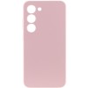 Чохол Silicone Cover Lakshmi Full Camera (AAA) для Samsung Galaxy S22 Рожевий / Pink Sand