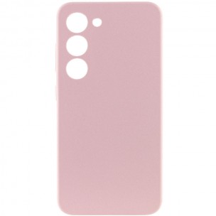 Чехол Silicone Cover Lakshmi Full Camera (AAA) для Samsung Galaxy S22 Розовый / Pink Sand