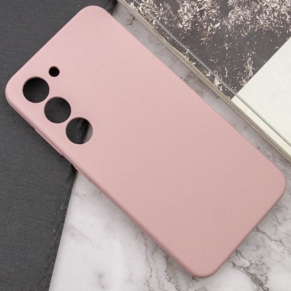 Чохол Silicone Cover Lakshmi Full Camera (AAA) для Samsung Galaxy S22 Рожевий / Pink Sand