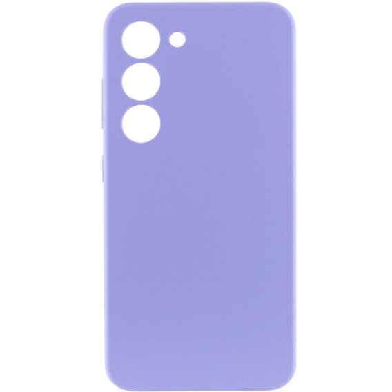 Чохол Silicone Cover Lakshmi Full Camera (AAA) для Samsung Galaxy S22 Бузковий / Dasheen