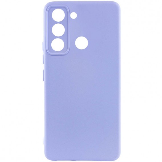Чохол Silicone Cover Lakshmi Full Camera (AAA) для TECNO Spark 8C Бузковий / Dasheen