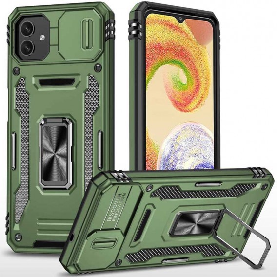 Ударопрочный чехол Camshield Army Ring для Samsung Galaxy A05 Оливковый / Army Green