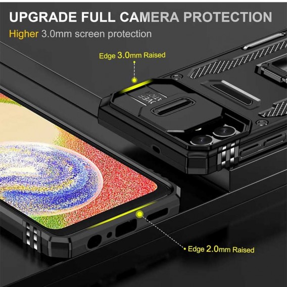 Ударопрочный чехол Camshield Army Ring для Samsung Galaxy A05 Черный / Black