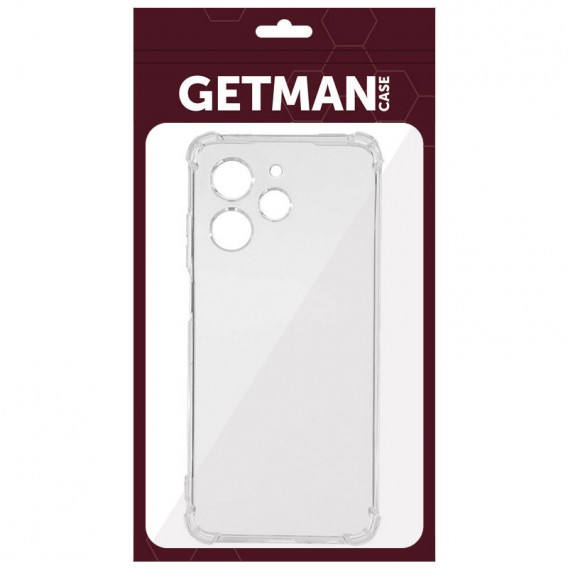 TPU чохол GETMAN Ease logo посилені кути Full Camera для Xiaomi Redmi 12 Безбарвний (прозорий)