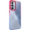 Чехол TPU+PC Fresh sip series для Samsung Galaxy A35 Синий / Розовый