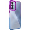 Чехол TPU+PC Fresh sip series для Samsung Galaxy A35 Синий / Фиолетовый