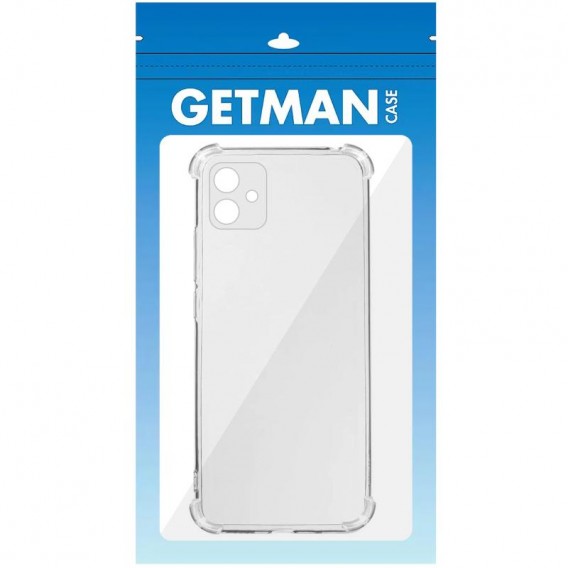 TPU чохол GETMAN Ease logo посилені кути Full Camera для Samsung Galaxy A06 Безбарвний (прозорий)