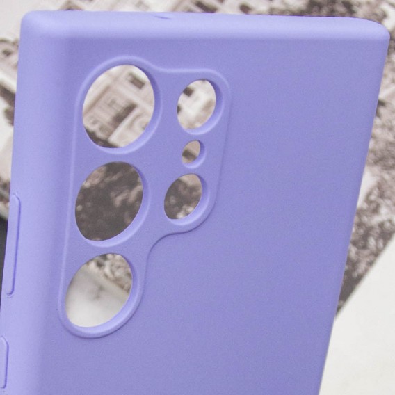 Чохол Silicone Cover Lakshmi Full Camera (AAA) для Samsung Galaxy S25 Ultra Бузковий / Dasheen