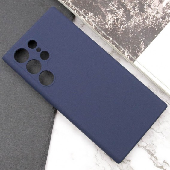 Чохол Silicone Cover Lakshmi Full Camera (AAA) для Samsung Galaxy S25 Ultra Темно-синій / Midnight blue