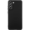 Чехол TPU GETMAN Liquid Silk Full Camera для Samsung Galaxy S22 Черный / Black