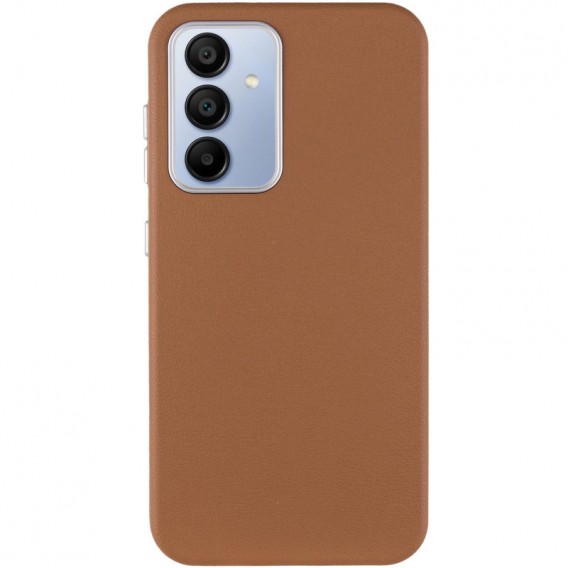 Кожаный чехол Leather Case Metal Buttons для Samsung Galaxy S24+ / S25+ Brown