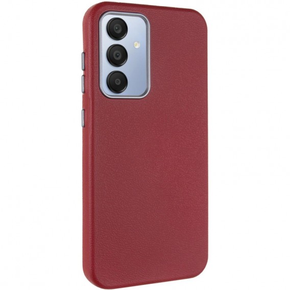 Кожаный чехол Leather Case Metal Buttons для Samsung Galaxy S24+ / S25+ Red