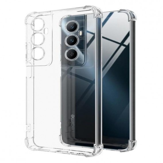 TPU чохол GETMAN Ease logo посилені кути Full Camera для Realme C65 4G Безбарвний (прозорий)