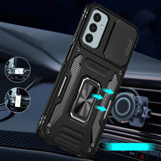 Ударопрочный чехол Camshield Army Ring для Samsung Galaxy A26 5G Черный / Black