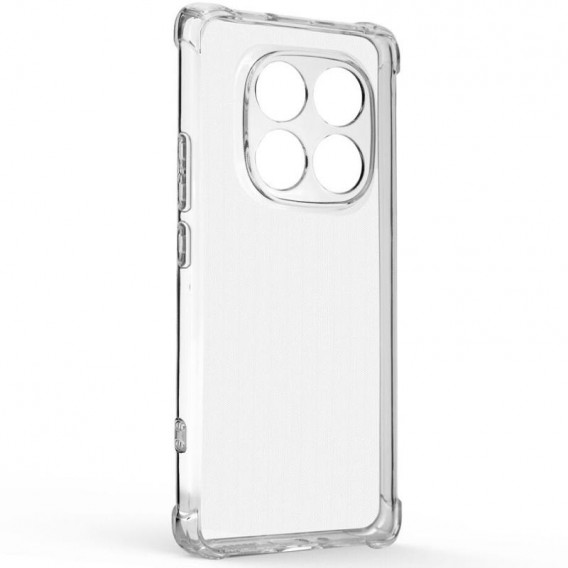 TPU чехол GETMAN Ease logo усиленные углы Full Camera для Xiaomi Redmi Note 14 Pro+ 5G Бесцветный (прозрачный)