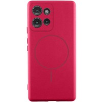Чохол Silicone Cover Lakshmi Full Camera (AA) with MagFit для Motorola Moto G75 5G Червоний / Rose Red
