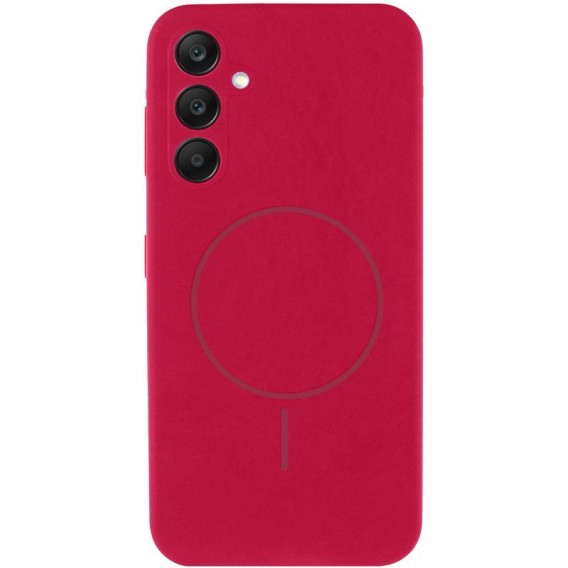 Чохол Silicone Cover Lakshmi Full Camera (AA) with MagFit для Samsung Galaxy S25 Червоний / Rose Red