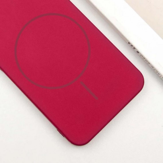 Чехол Silicone Cover Lakshmi Full Camera (AA) with MagFit для Samsung Galaxy S25 Красный / Rose Red