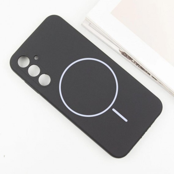 Чехол Silicone Cover Lakshmi Full Camera (AA) with MagFit для Samsung Galaxy S25 Черный / Black