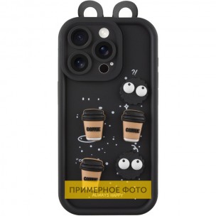 Чехол TPU Toys Case with Ears для Xiaomi Redmi A3 Black Чехол TPU Toys Case with Ears для Xiaomi Redmi A3 Black