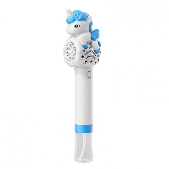 Пістолет з мильними бульбашками H055 Little Unicorn + bottle 50ml Light Blue