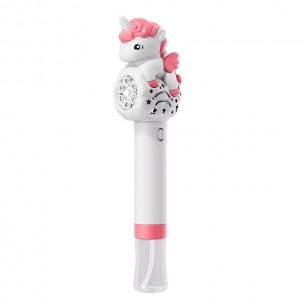 Пістолет з мильними бульбашками H055 Little Unicorn + bottle 50ml Pink