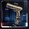 Водный аккумуляторный пистолет Water Gun 66-35 (500ml) with lithium battery Transparent gold
